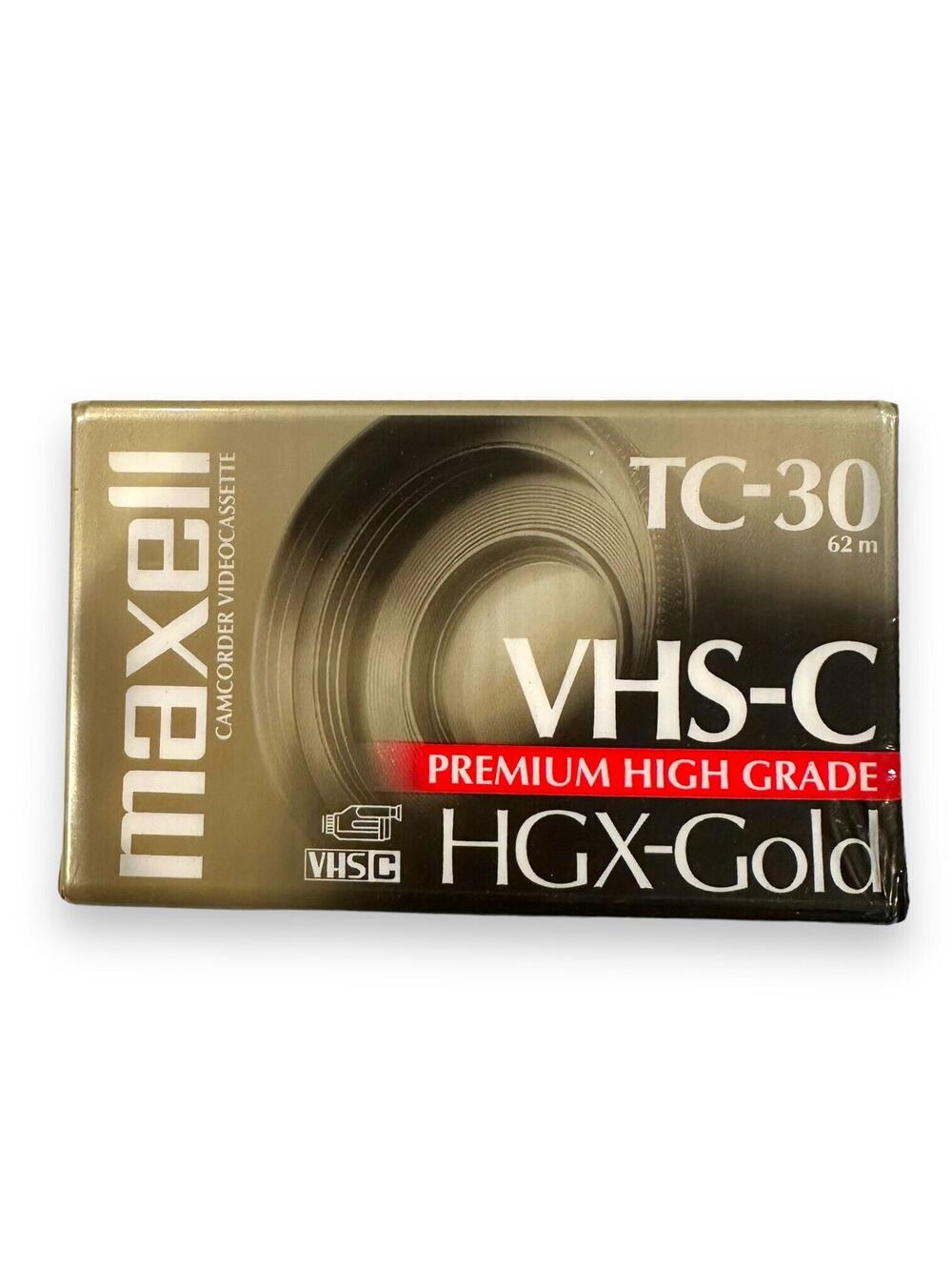Maxwell High Grade Video Tape VHS-C TC-30 HGX Gold Premium Brand New Sealed
